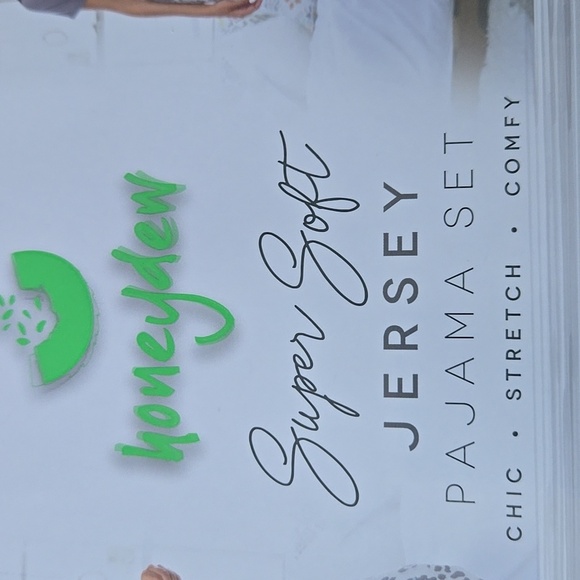 Honeydew Intimates Soft Jersey Pajama Set in Light Blue and Gray - Picture 4 of 5